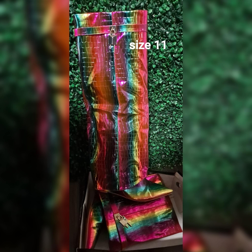 Colorful Over the Knee Boots